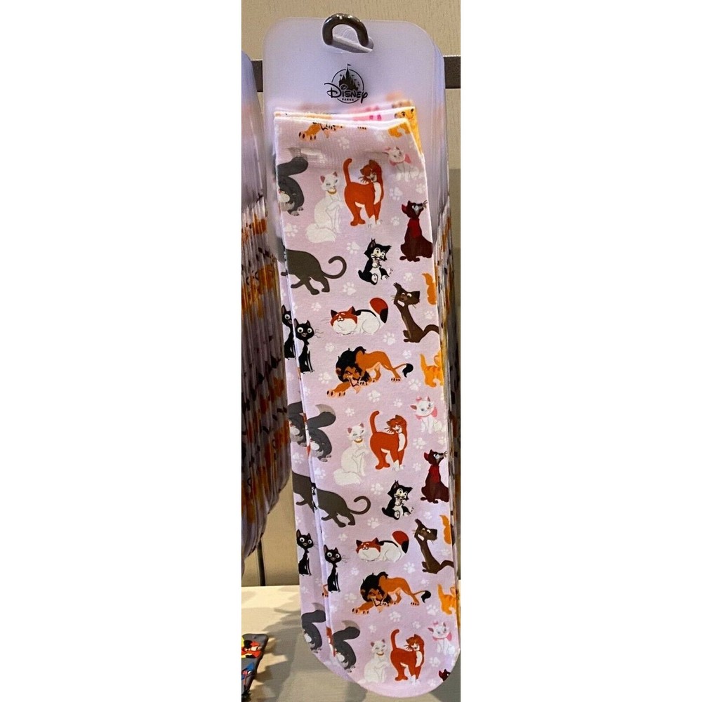 Disney Parks SOCKS Cats Characters - Unisex 5-10 ladies 5-9 men - NEW